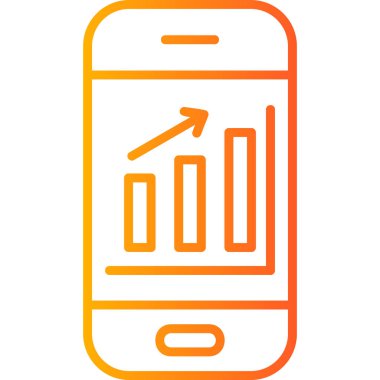 Mobil Analizler, akıllı telefon aygıtının dijital illüstrasyonu