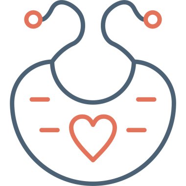 Kalp. Web simgesi basit tasarım