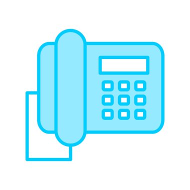 office phone web icon, vector illustration