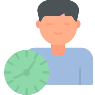 vector illustration of time management modern icon in design