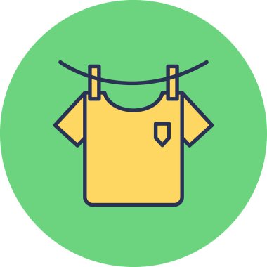 Hand Washing Clothes, vector icon