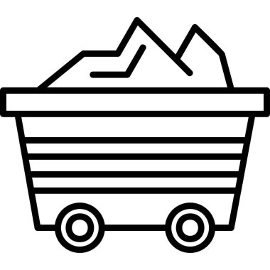 Alışveriş sepeti, araba, yemek ikonu, vektör illüstrasyonu