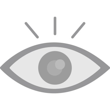 Göz. Web simgesi basit illüstrasyon