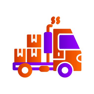 delivery truck icon vector. fast food sign. isolated symbol illustration