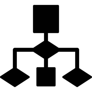 Akış çizelgesi simgesi, modern tasarım illüstrasyonu 