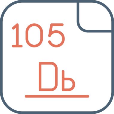 Dubnium, atom numarası 105 olan Db sembollü sentetik bir kimyasal elementtir. Son derece radyoaktiftir: bilinen en istikrarlı izotop olan dubnium-268 'in yarı ömrü yaklaşık 28 saattir. Bu, element üzerindeki araştırmayı büyük ölçüde sınırlıyor. Vektör simgesi