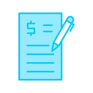 belge simgesi vektör illüstrasyonu