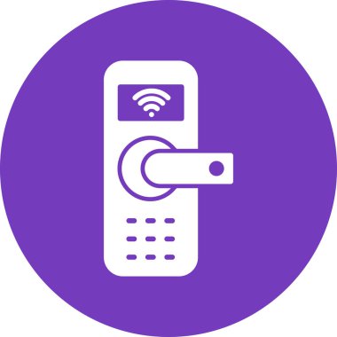 Akıllı Kapı simgesinin vektör çizimi