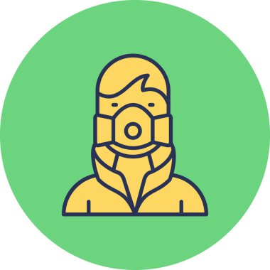 Adamım. Web simgesi basit illüstrasyon