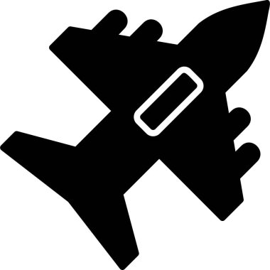 Uçak. Web simgesi basit illüstrasyon