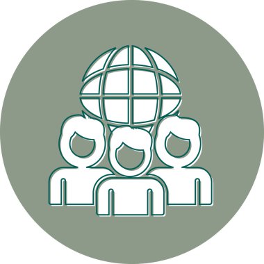 İnsan simgesinin vektör illüstrasyonu