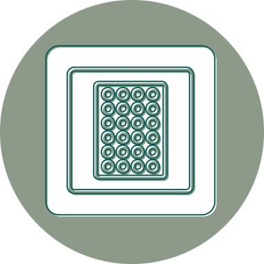 Nikotin Yaması web simgesi basit illüstrasyon