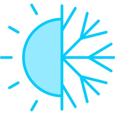 Hava durumu modern simgesi, vektör illüstrasyonu