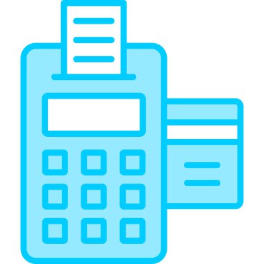 Hesap makinesi. Web simgesi basit illüstrasyon