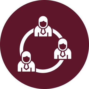 Abstract vector illustration of team work