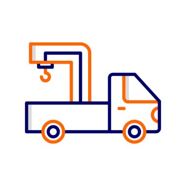 Kamyon soyut simge vektör çizimi