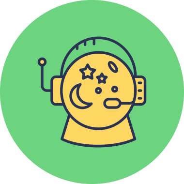 Astronomi. Web simgesi basit illüstrasyon