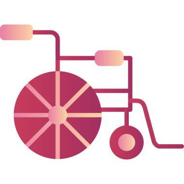 Tekerlekli. Web simgesi basit illüstrasyon