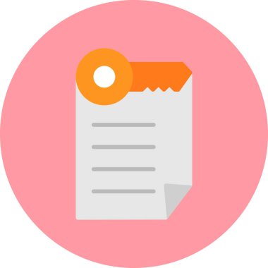 Belge simgesinin vektör illüstrasyonu