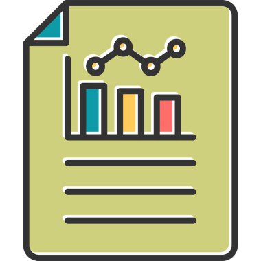 Bar Chart. web icon simple design