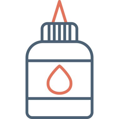 Su şişesi. Basit resimleme