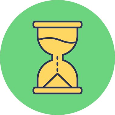 kum cam ikonu vektör illüstrasyonu