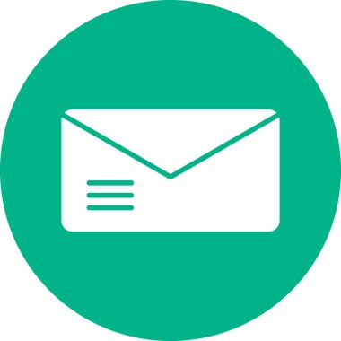 zarf simgesi vektör illüstrasyonu