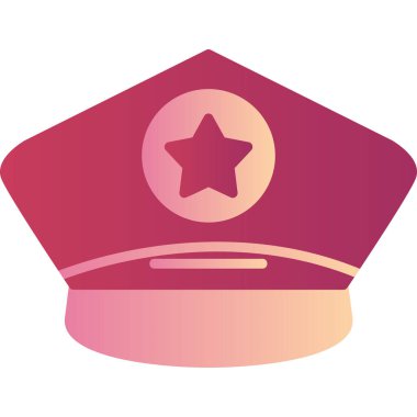 Police web icon. simple illustration