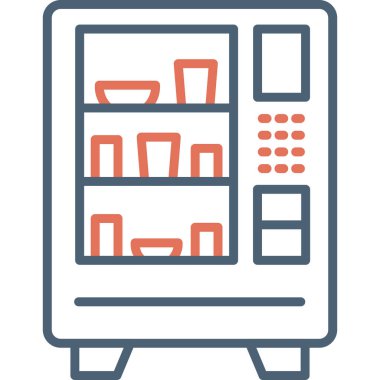 Satış makinesi. Web simgesi basit tasarım