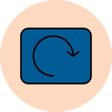 Web simgesini basit illüstrasyonla yeniden yükle