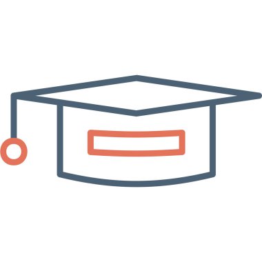 graduation cap vector icon modern simple design