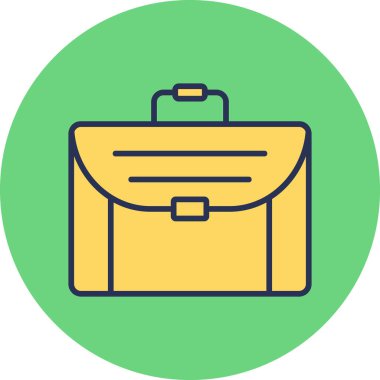 Çanta. Web simgesi vektör illüstrasyonu