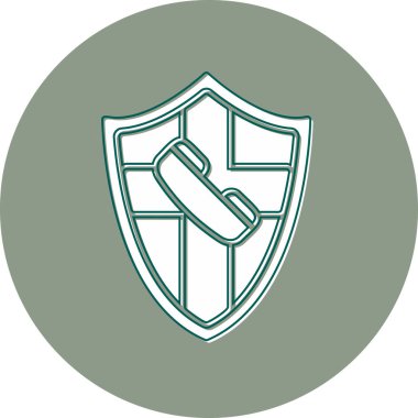 kalkan simgesi, vektör illüstrasyonu basit tasarım