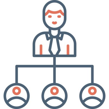 work Distribution web icon, vector illustration