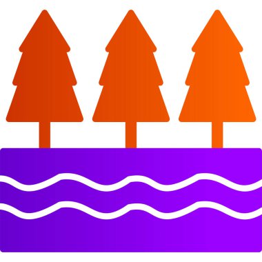 Noel ağacı simgesi vektör illüstrasyonuName