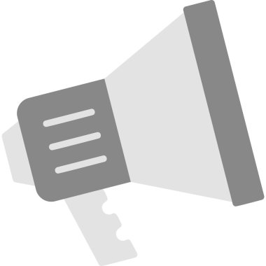 Megafon ikonu vektör illüstrasyonu