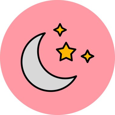 Ayın soyut web renk çizimi  