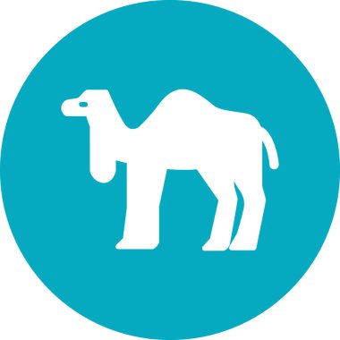 Deve ikonu vektör çizimi