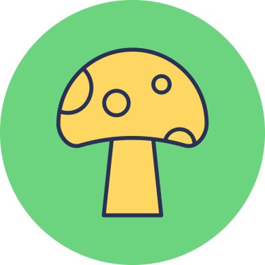 mantar simgesi vektör illüstrasyonu