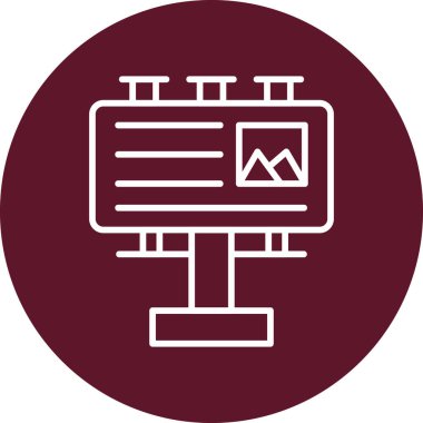 Ben Bill. Web simgesi basit illüstrasyon