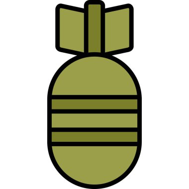 Bomba. Web simgesi basit illüstrasyon