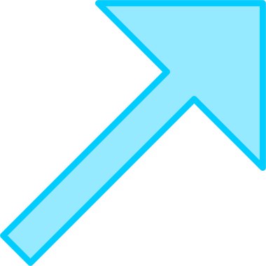 Ok. Web simgesi basit illüstrasyon