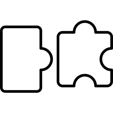 Bulmaca simgesi vektör çizimi