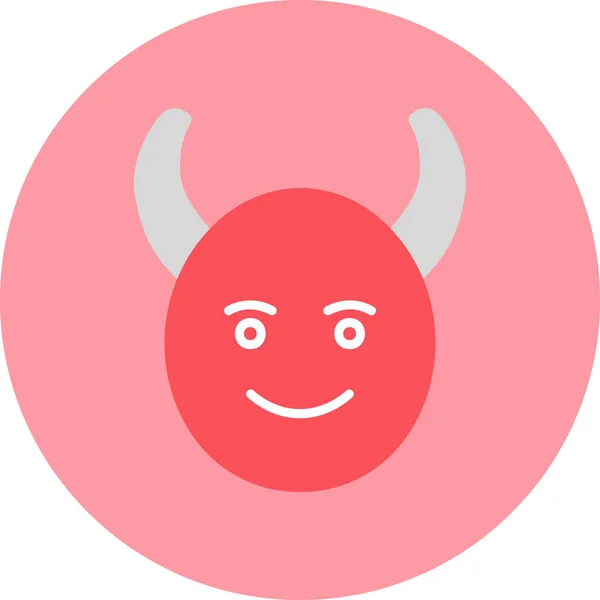 Diabeł Emotikon Ilustracji Wektorowych — Wektor stockowy