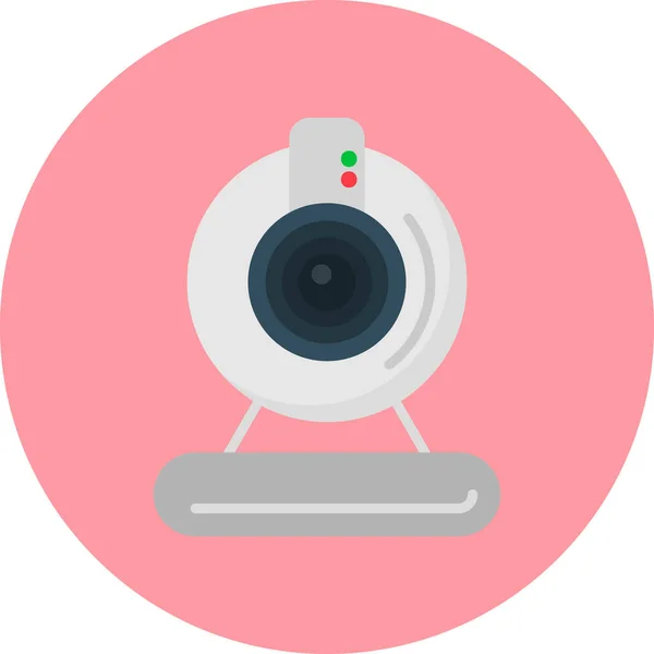 Cámara Web Diseño Simple Icono Webcam — Archivo Imágenes Vectoriales