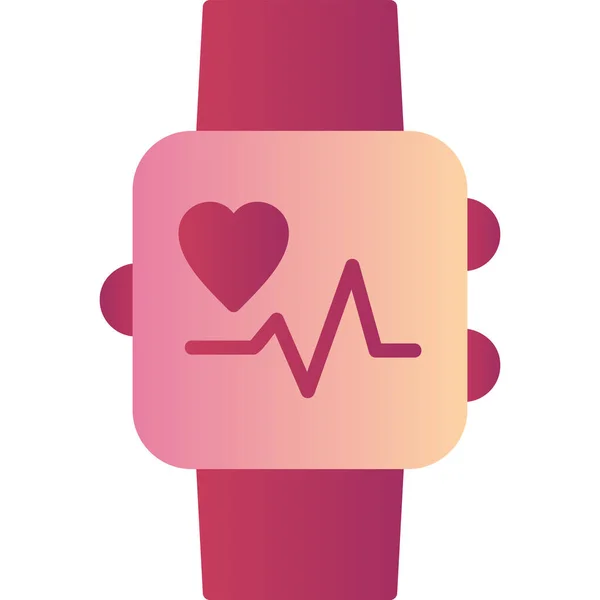 Smartwatch Icône Vectoriel Illustration — Image vectorielle