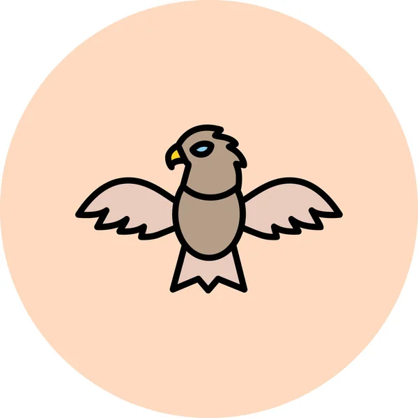 Águila Icono Moderno Ilustración Vectorial — Archivo Imágenes Vectoriales