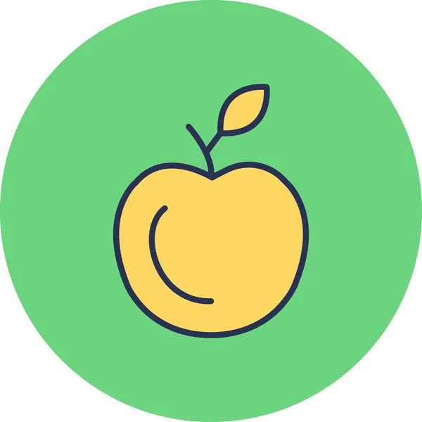 Яблуко Ізольоване Векторна Ілюстрація Графічний Дизайн — стоковий вектор