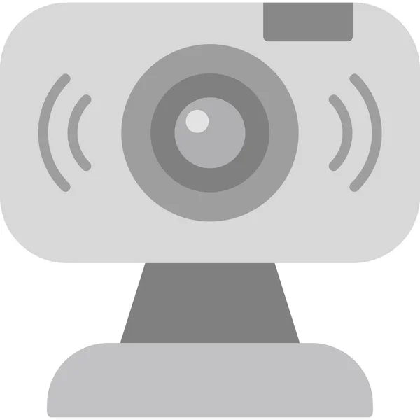 Cámara Web Diseño Simple Icono Webcam — Vector de stock