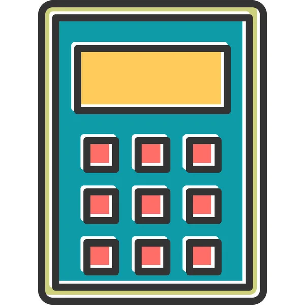 Web Calculator Pictogram Vectorillustratie — Stockvector